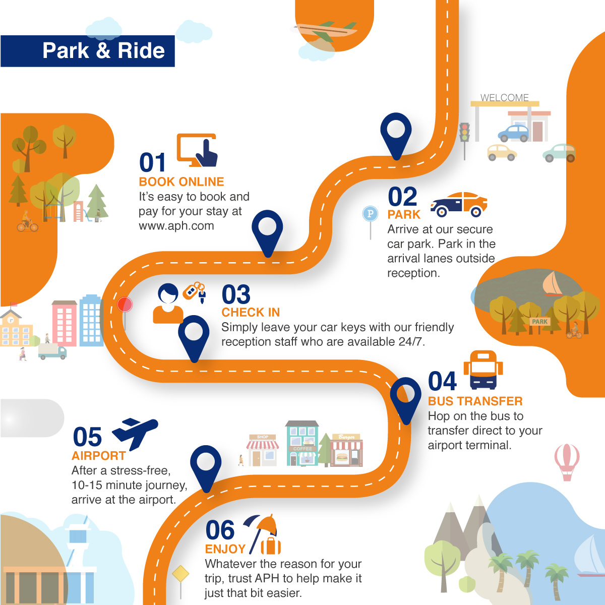 park & ride graphic